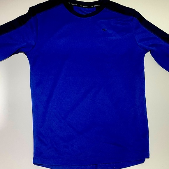 Kids Dark Blue & Black Long Sleeve Shirt - Picture 1 of 1